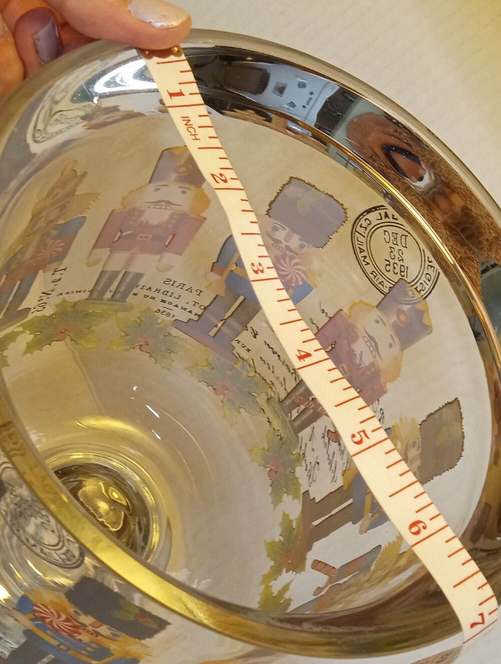 Artisan Nutcracker Suit Hurricane Glass Vase Michael Design Works Rare HTF - Picture 3 of 8